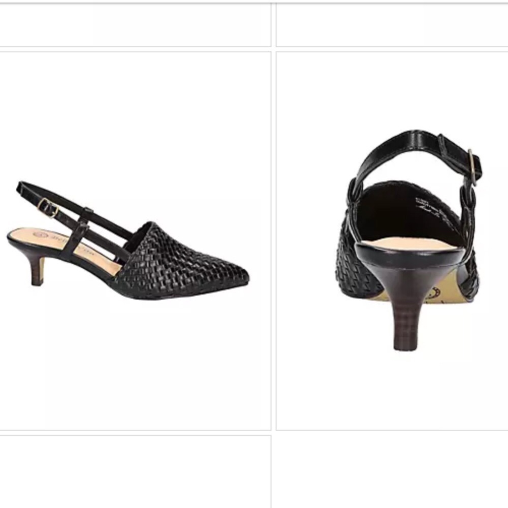NWOB Bella Vita ‘Kaisley’ Black Slingback Mules - Picture 5 of 11